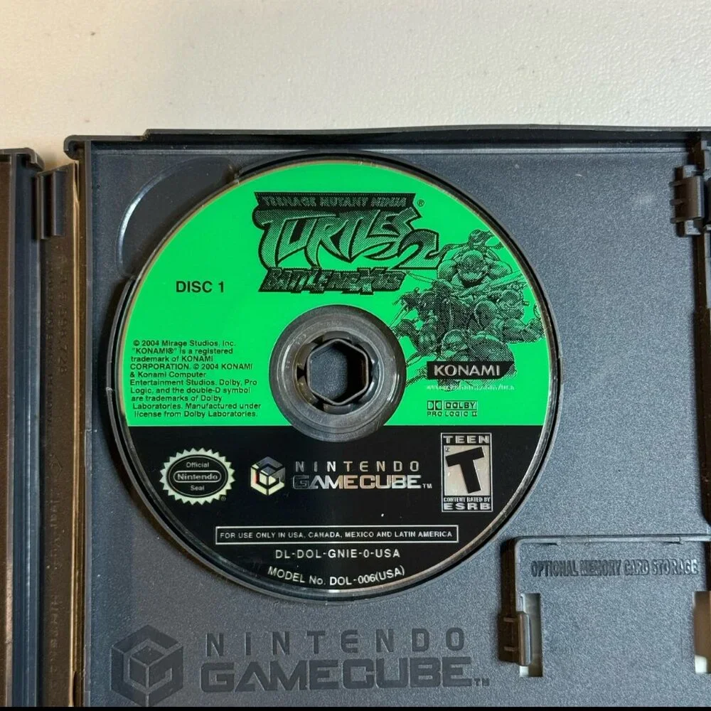 Teenage Mutant Ninja‎ Turtles 2: BattleNexus Case & Discs Only Nintendo Gamecube